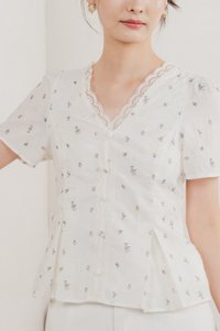 Mathiola Embroidery Lace Top