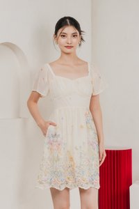Mystique Fleur Ruched Dress