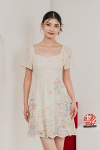Mystique Fleur Ruched Dress