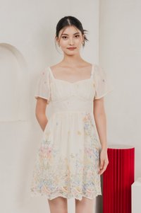 Mystique Fleur Ruched Dress