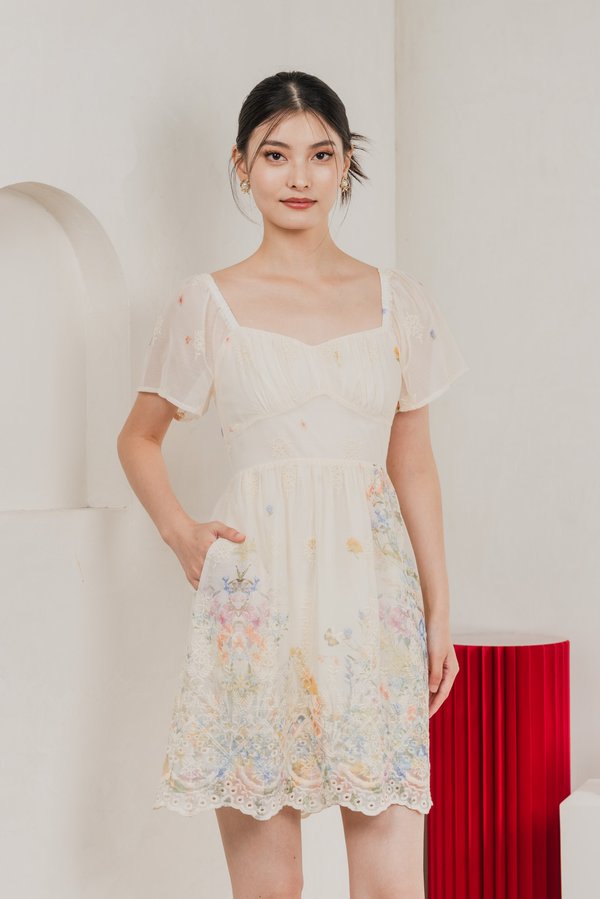 Mystique Fleur Ruched Dress