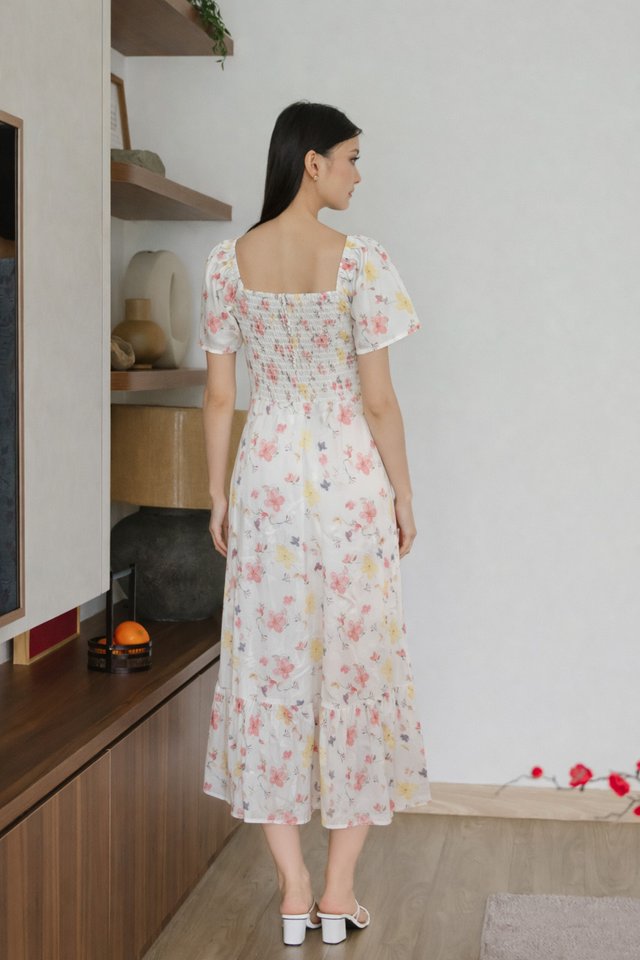 Moxie Fleur Sweetheart Empire Maxi Dress In White