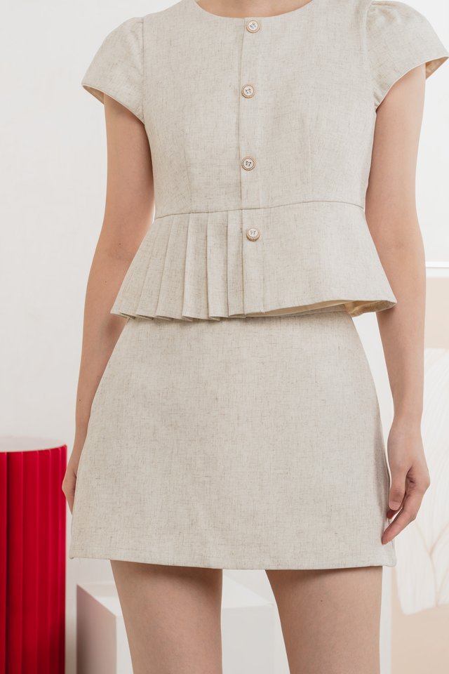 Isla Premium Skort In Oat