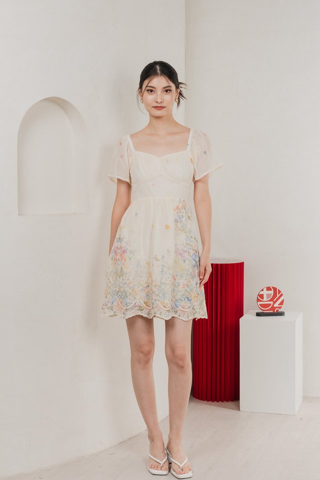 Mystique Fleur Ruched Dress