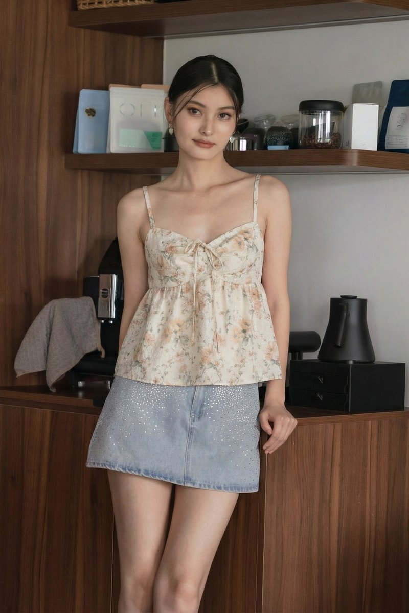 Cherish Vintage Ribbon Camisole Top