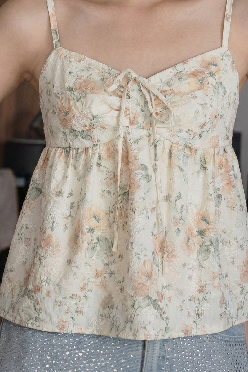 Cherish Vintage Ribbon Camisole Top