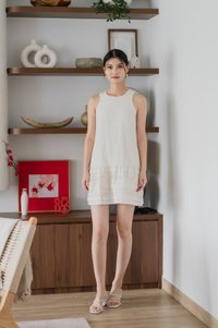 Dusk Dropwaist Lace Dress In Oat