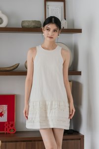 Dusk Dropwaist Lace Dress In Oat