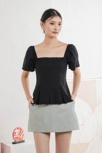 Jacqueline Crochet Top In Black