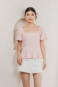 Jacqueline Crochet Top In Soft Pink
