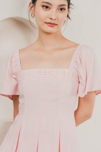 Jacqueline Crochet Top In Soft Pink