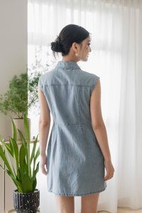 Theodora Denim Collar Button Dress