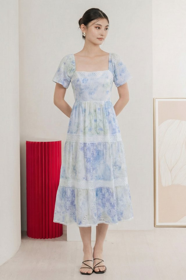 Horizon Crochet Midi Dress