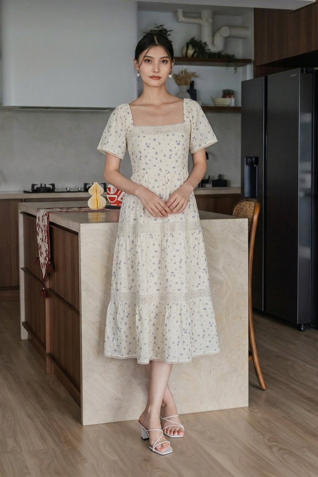 Gaia Crochet Midi Dress