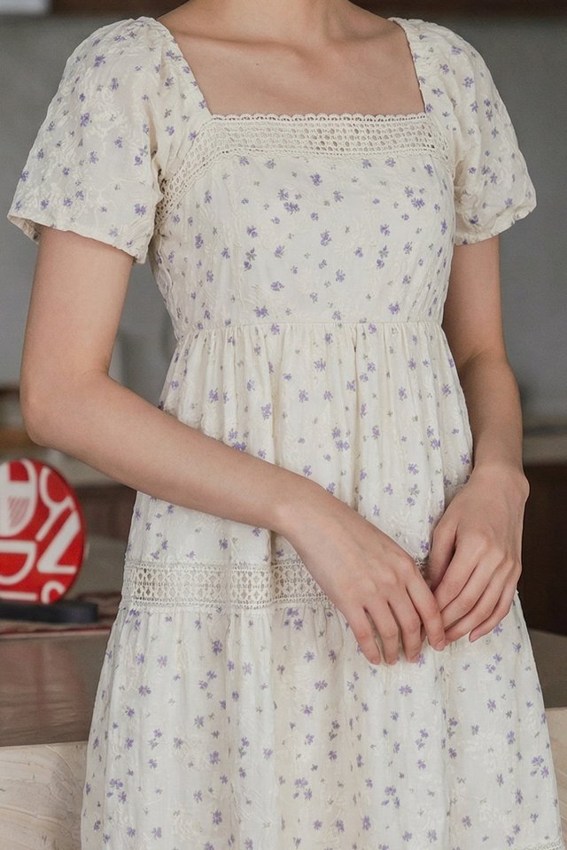 Gaia Crochet Midi Dress