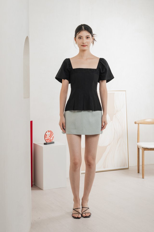 Jacqueline Crochet Top In Black