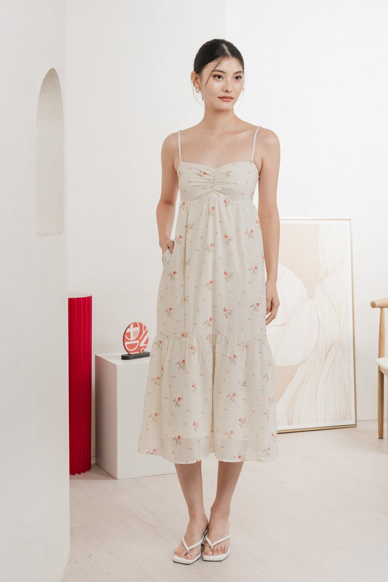 Josie Fleur Sweetheart Camisole Midi Dress