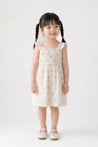 Lorraine Smocked Floral Kids Dress