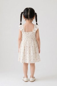 Lorraine Smocked Floral Kids Dress