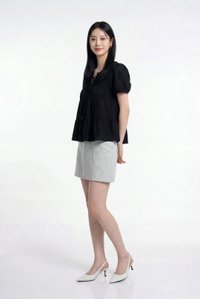 Tora Swiss Dots Cotton Tassel Top In Black