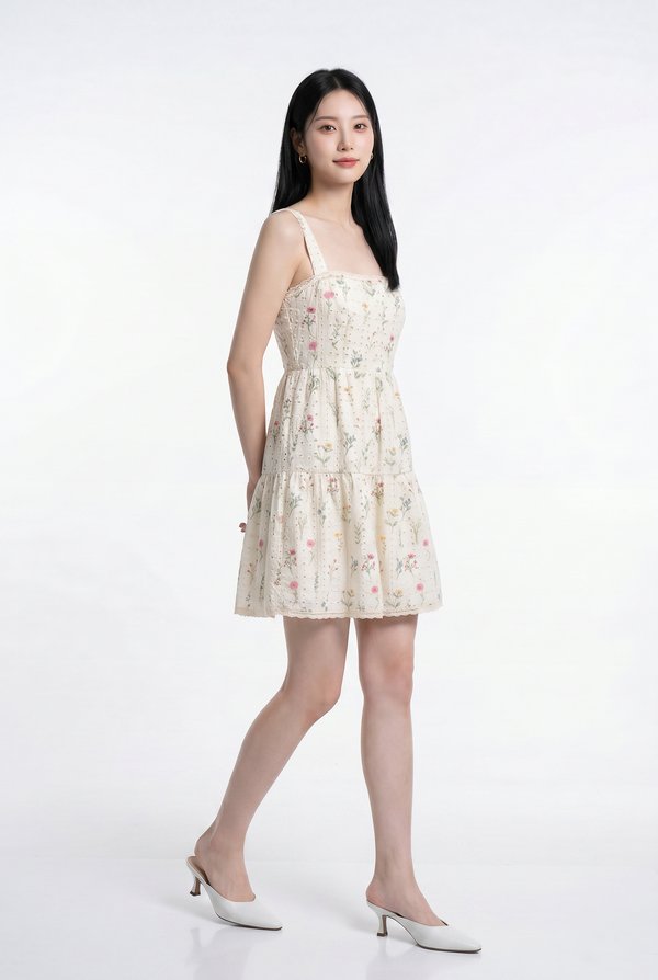 Spring Melody Eyelet Dress