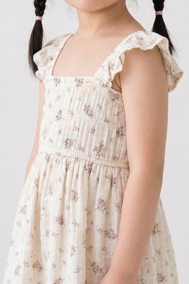 Lorraine Smocked Floral Kids Dress