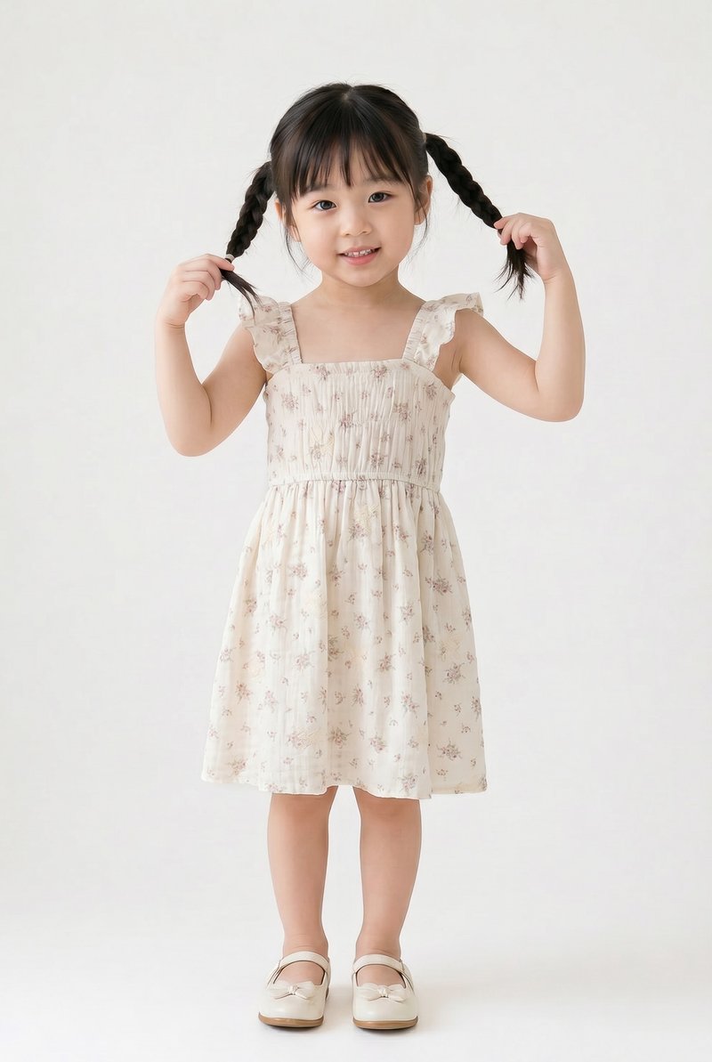 Lorraine Smocked Floral Kids Dress