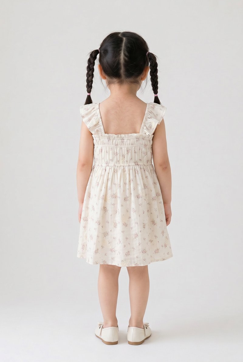 Lorraine Smocked Floral Kids Dress