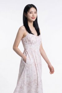 Kalena Ruched Embroidery Midi Dress In Pink
