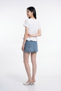 Ynez Crochet Button Top In White