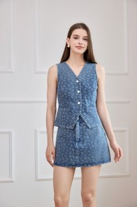 Amsterdam Tulip Denim Skort