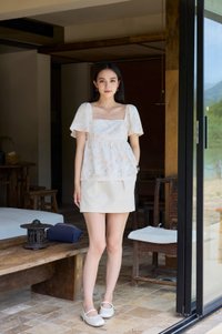 Cherish Vintage Crochet Babydoll Top