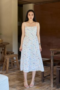 Claudia Sweet Blossoms Camisole Midi Dress