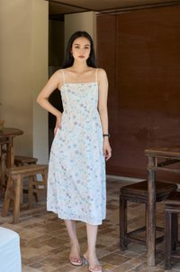 Claudia Sweet Blossoms Camisole Midi Dress