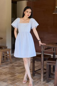 Jayla Gingham Printed Dress
