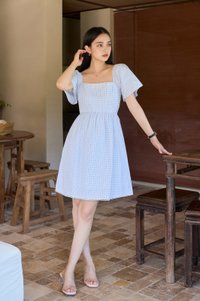 Jayla Gingham Printed Dress