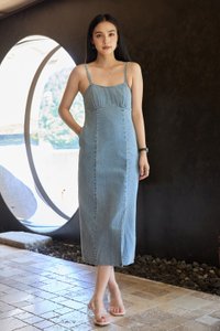 Cici Camisole Denim Midi Dress