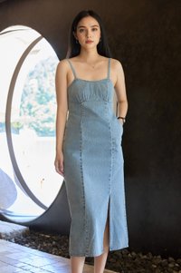 Cici Camisole Denim Midi Dress