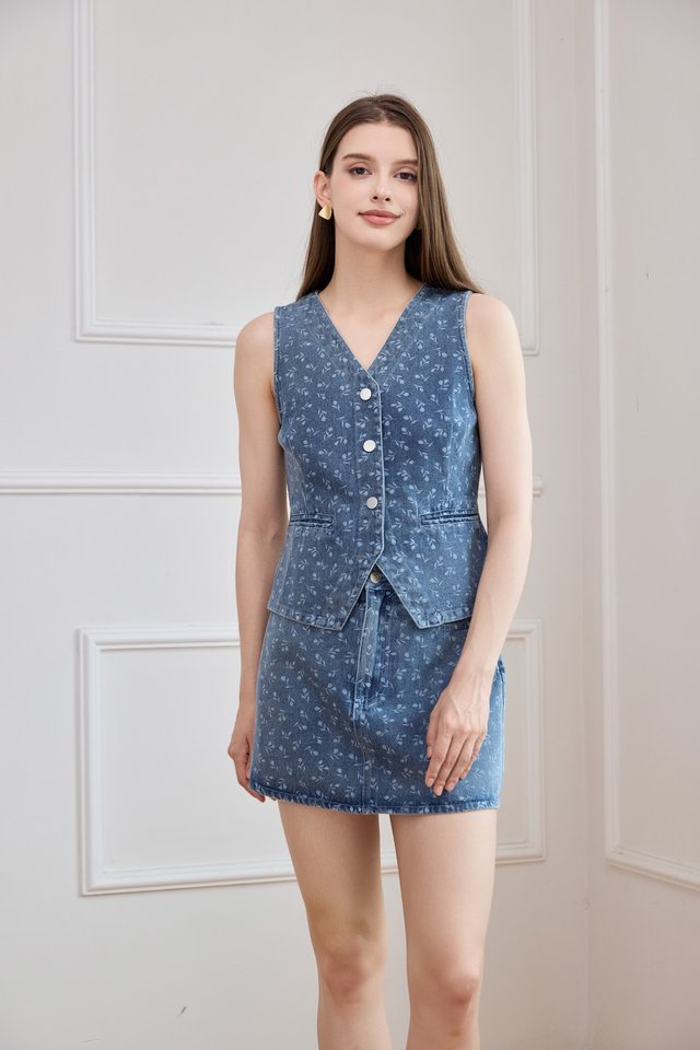 Amsterdam Tulip Denim Skort