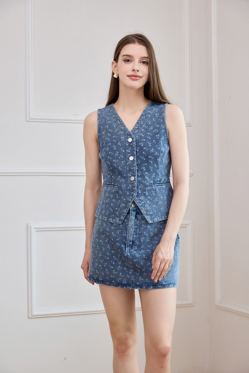 Amsterdam Tulip Denim Skort