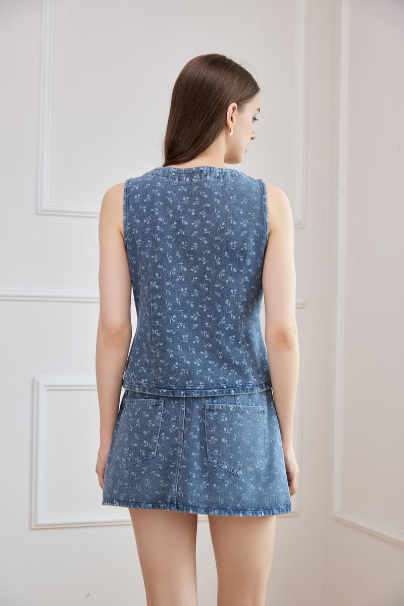 Amsterdam Tulip Denim Skort