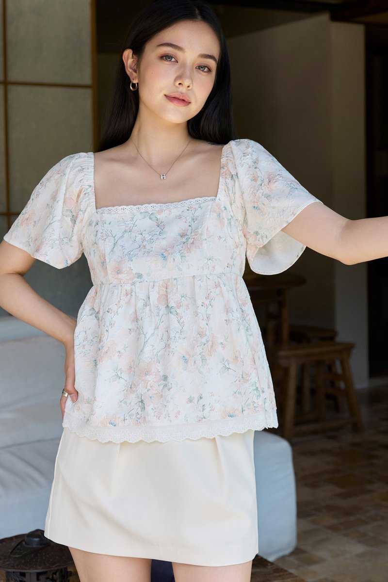 Cherish Vintage Crochet Babydoll Top