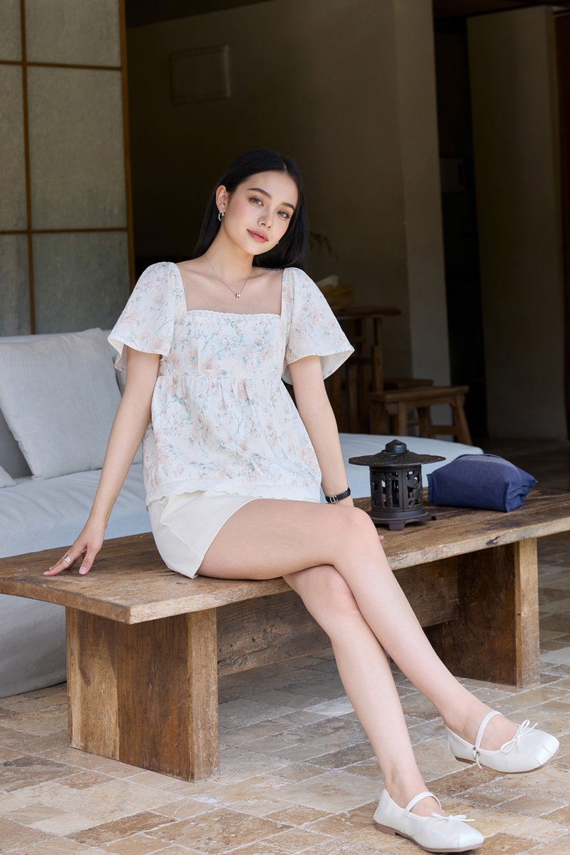 Cherish Vintage Crochet Babydoll Top