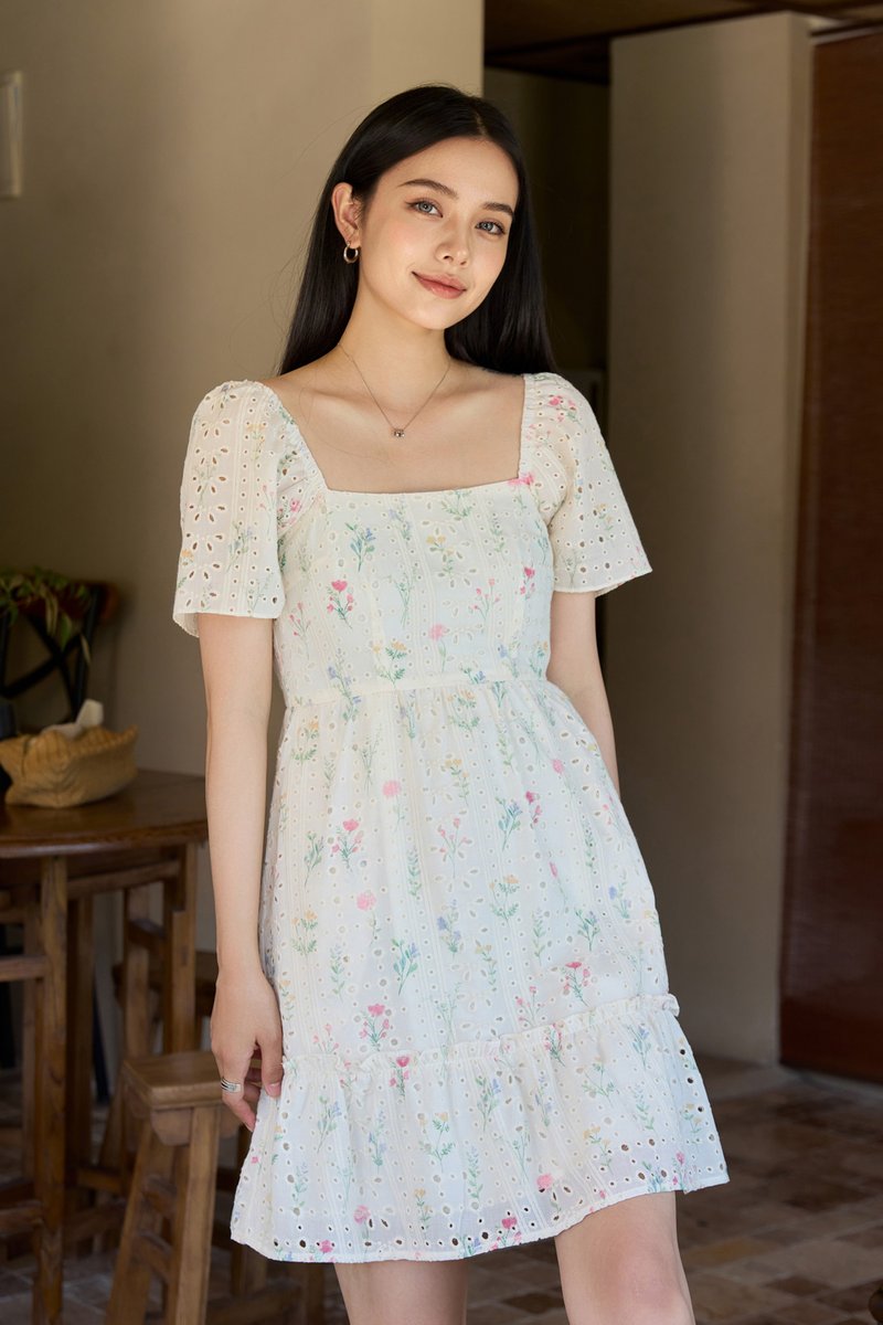 Spring Melody Ruffles Dress