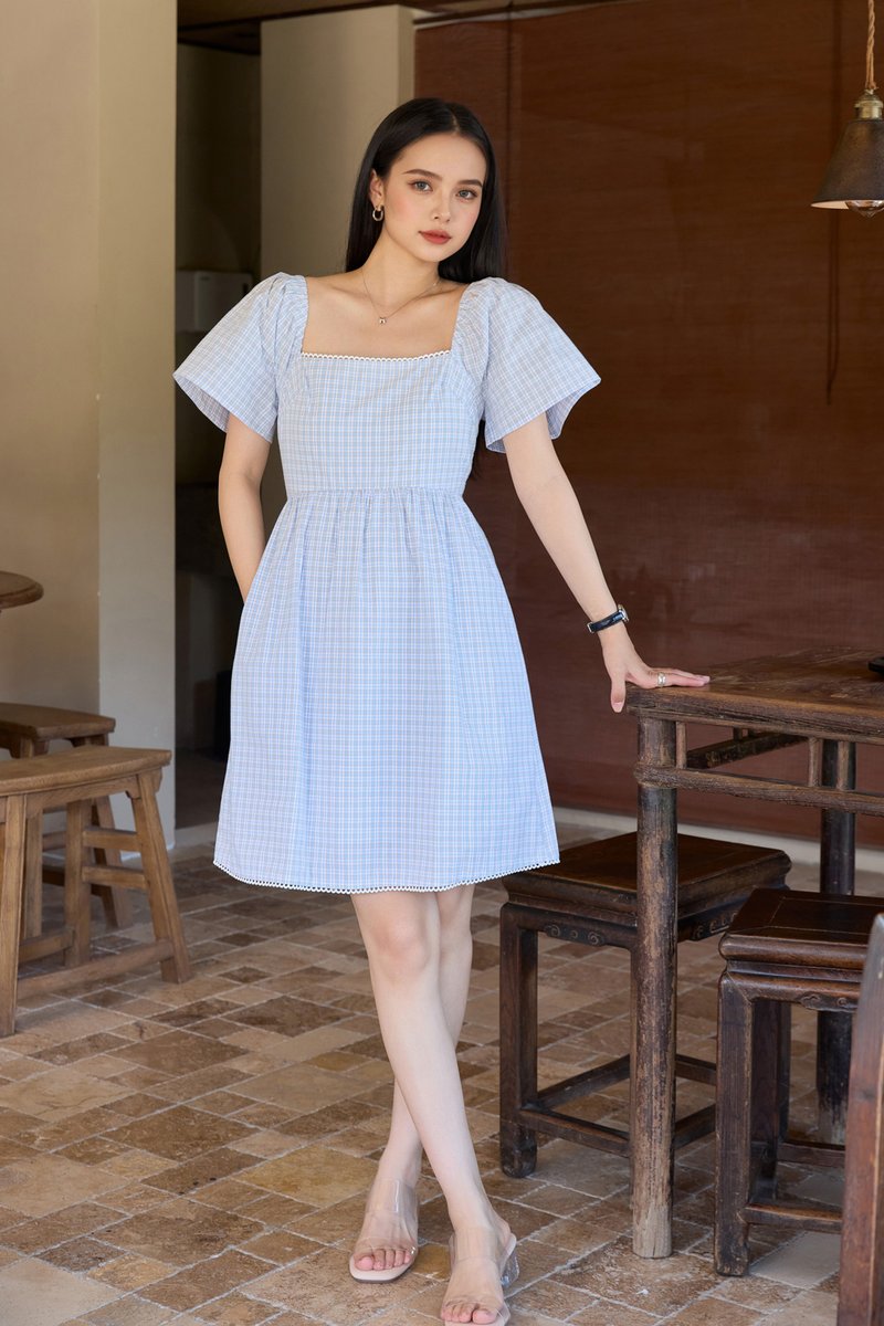Jayla Gingham Printed Dress