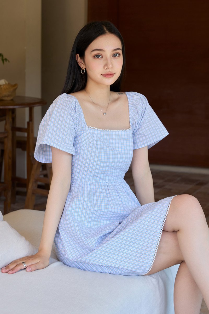 Jayla Gingham Printed Dress