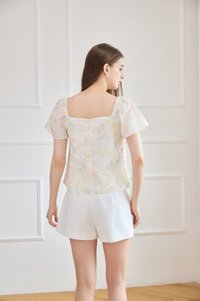 Saige Overlap Basic Skort In White