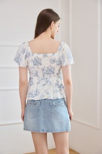 Cielo Ruched Ribbon Top