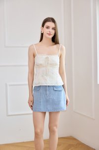 Tovah Camisole Embroidered Floral Top