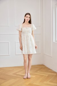 Tovah Embroidery Ribbon Crochet Dress